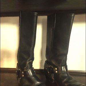 Vintage Double H Motorcycle Harness Boots